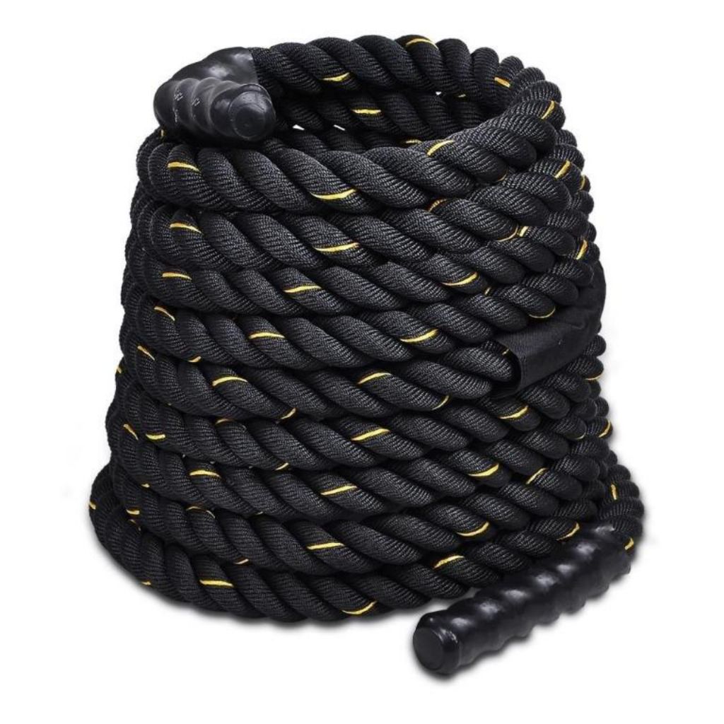 Battle Rope for Strength Training Cross Fit Exercises Workout Anchor Strap Bolt (Length 9m to 15m) (Weight 7.5KG to 24.6KG)