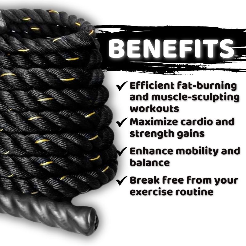 Battle Rope benefits fat burning cardio