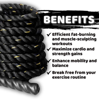 Battle Rope benefits fat burning cardio