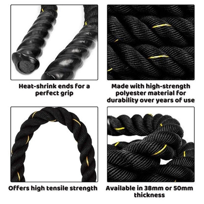 rope gym equipment strength training thickness 38mm 50mm