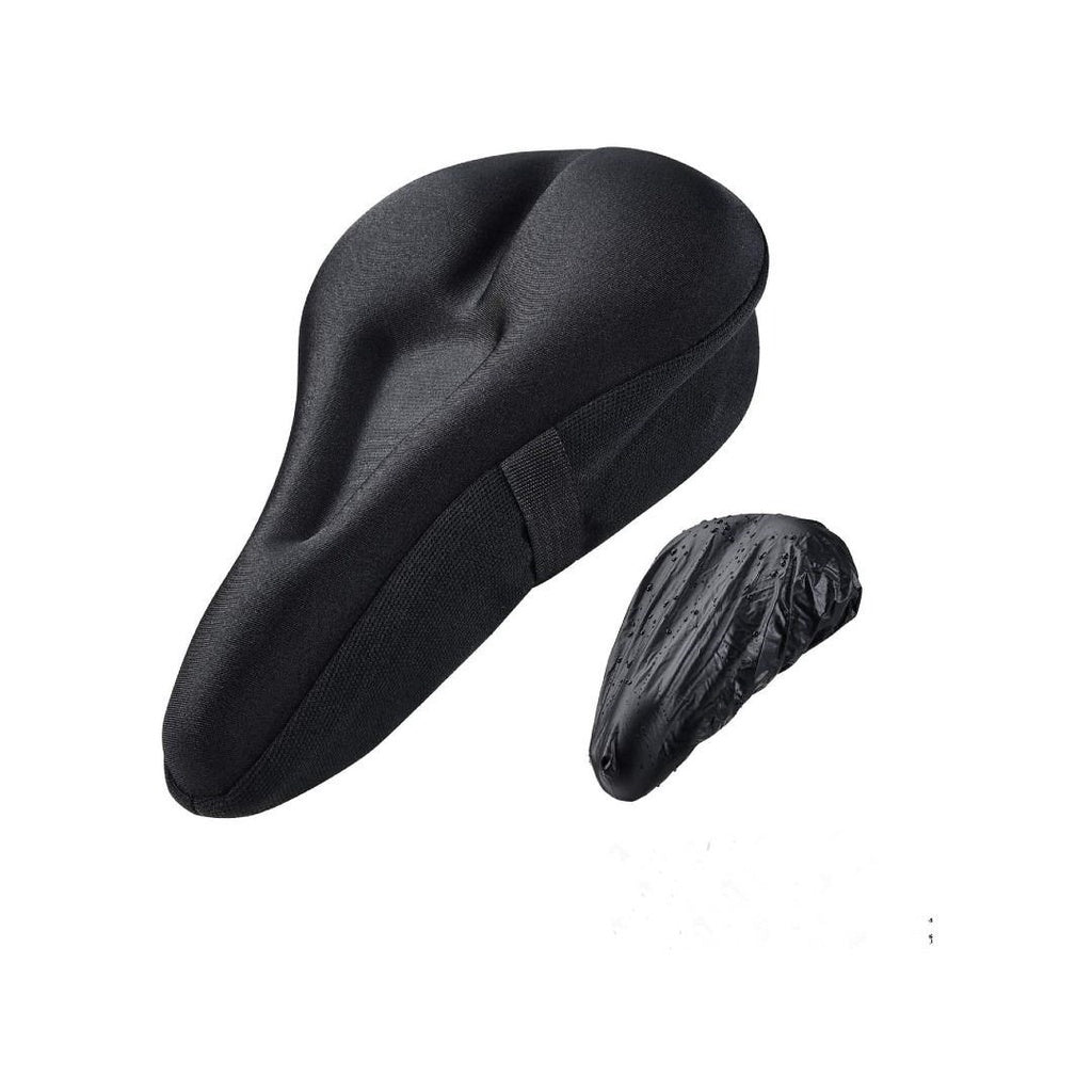 Bike Seat Cushion - Gel Padded Bike Seat Cover for Men Women Comfort, Extra Soft Exercise Bicycle Seat Compatible