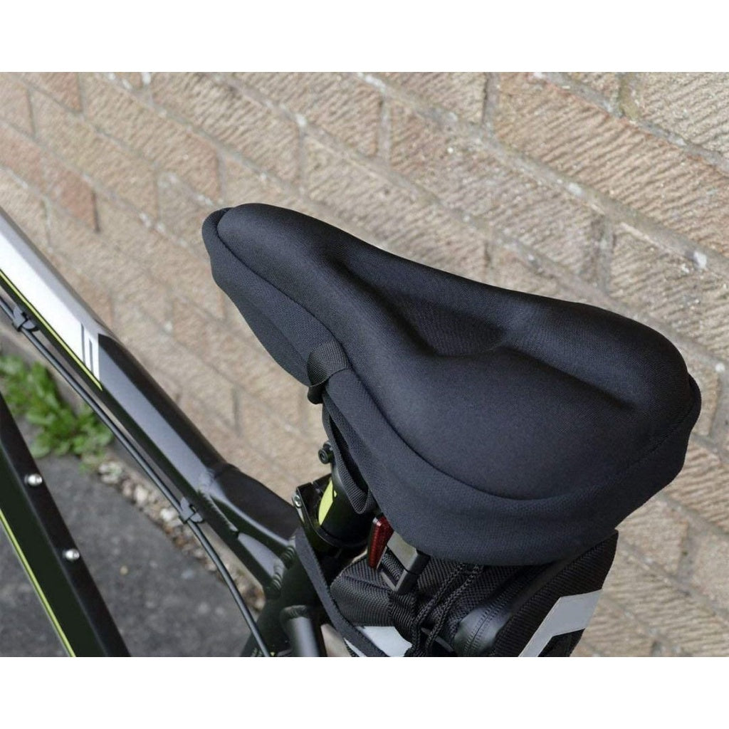 Bike Seat Cushion - Gel Padded Bike Seat Cover for Men Women Comfort, Extra Soft Exercise Bicycle Seat Compatible