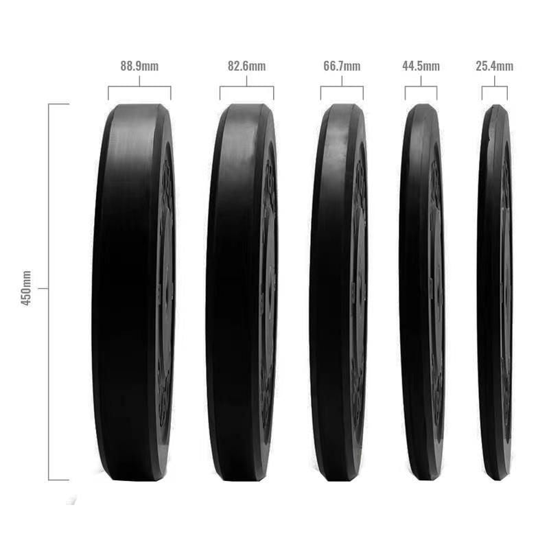 Black Bumper 15kg Weight Plate