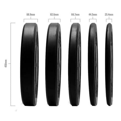 Black Bumper 15kg Weight Plate