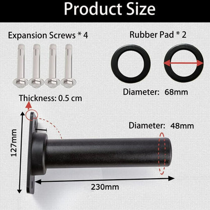 Wall Mounted Weight Plate Holder – Fits 50mm Olympic Weight Plate, Hardware Included Weight Plate Storage