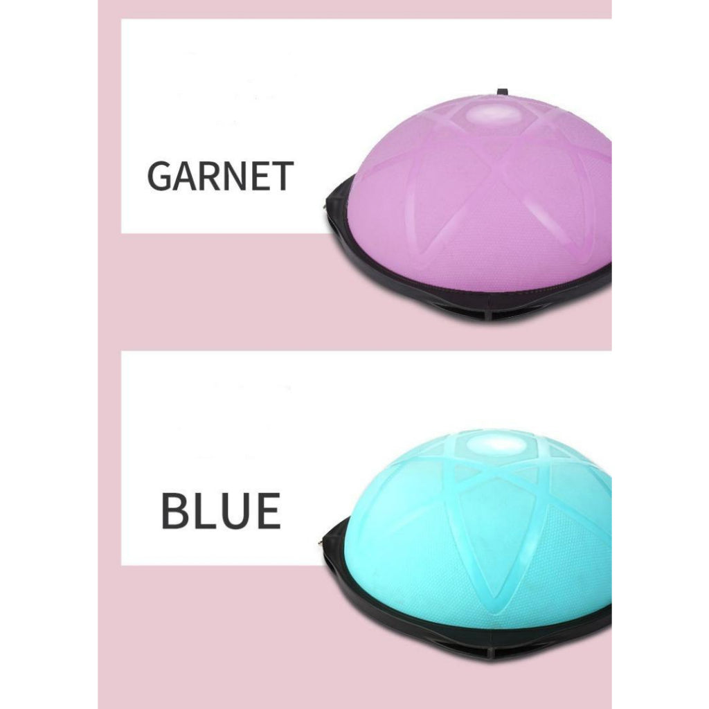 Bosu Ball 63cm Full Body Balance Strength Trainer Equipment Ball with Guided Workouts and Pump