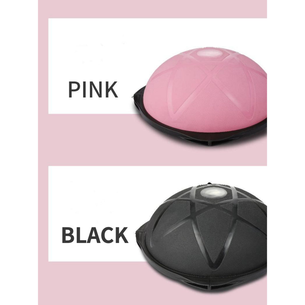 Bosu Ball 63cm Full Body Balance Strength Trainer Equipment Ball with Guided Workouts and Pump