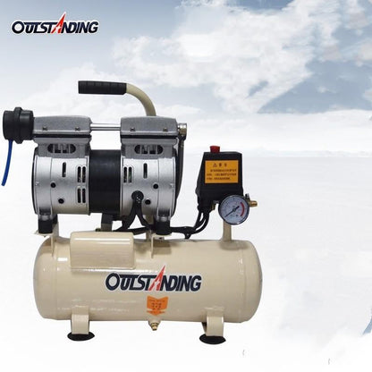 Portable quiet oil free air compressor 550W 8 Litres Air Pump