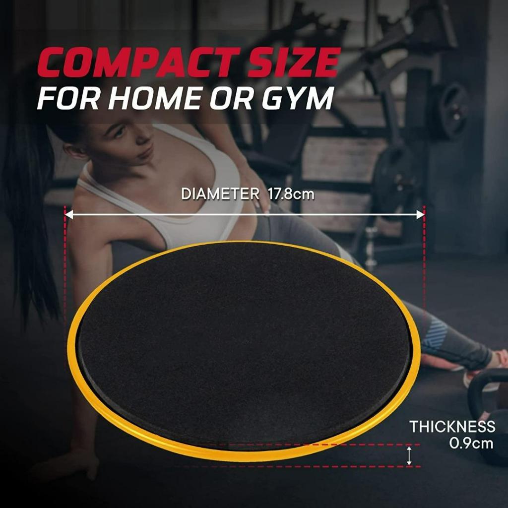 Core Sliders for Carpet, Wood, Floor - Non-Slip Gliding Discs for Feet, Beachbody Strength Slides for Core Workouts