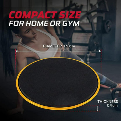 Core Sliders for Carpet, Wood, Floor - Non-Slip Gliding Discs for Feet, Beachbody Strength Slides for Core Workouts
