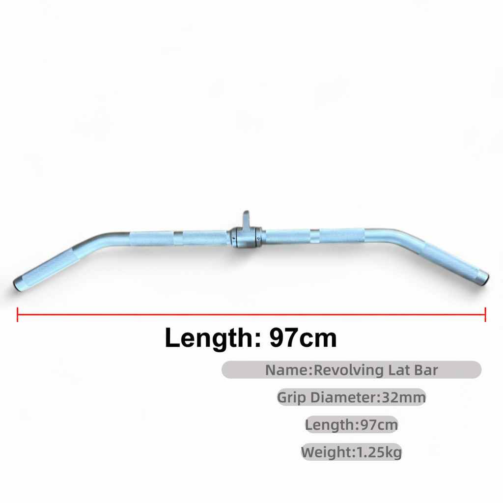 Premium Hollow Aluminium Cable Bar for Lat Pulldowns & Triceps. Gantry/Flying Bird Machine Ready