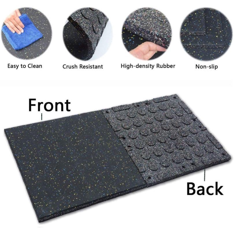 Rubber gym mats High Density EPDM Rubber Tile Mat With Connector 20mm/50mm Thickness Crossfit Gym Flooring