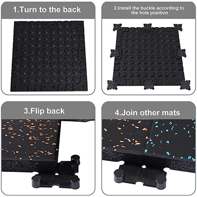 Rubber gym mats High Density EPDM Rubber Tile Mat With Connector 20mm/50mm Thickness Crossfit Gym Flooring