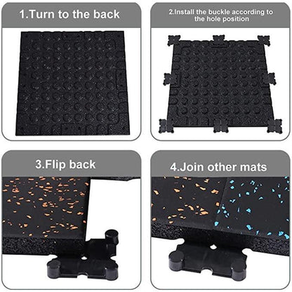 Rubber gym mats High Density EPDM Rubber Tile Mat With Connector 20mm/50mm Thickness Crossfit Gym Flooring