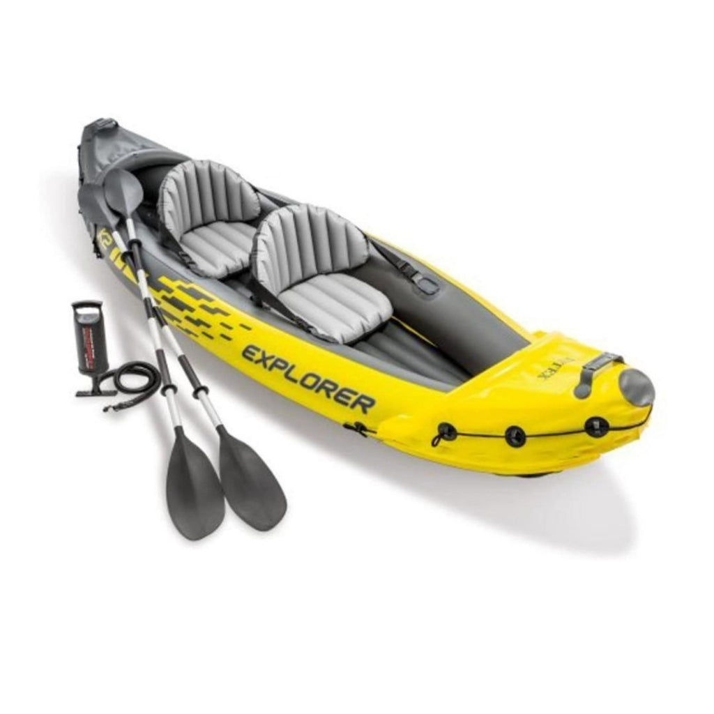 Intex Explorer K2 Kayak, 2-Person Inflatable Kayak Set Canoe Boat