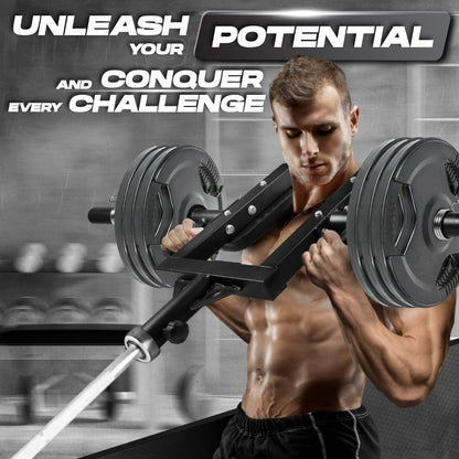 Kondros Viking Press, Landmine Handle Attachment for 2-Inch Olympic Barbell – 3 Hand Grip Positions - Support Home Gym for Deadlift, Squat Workout, Increased Versatility