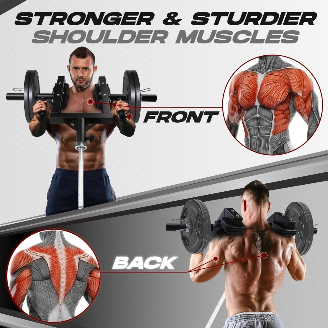 Kondros Viking Press, Landmine Handle Attachment for 2-Inch Olympic Barbell – 3 Hand Grip Positions - Support Home Gym for Deadlift, Squat Workout, Increased Versatility