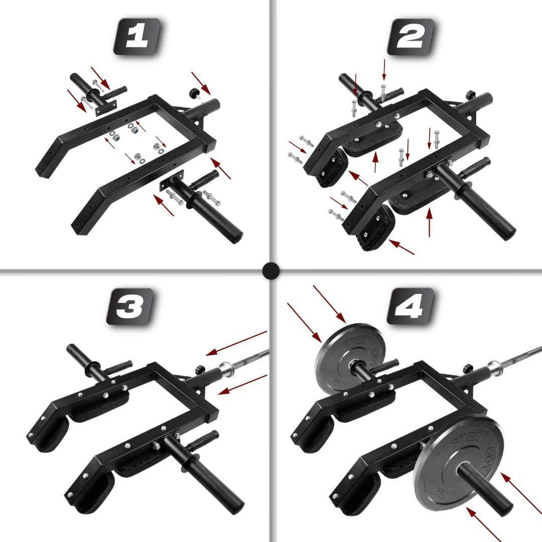 Kondros Viking Press, Landmine Handle Attachment for 2-Inch Olympic Barbell – 3 Hand Grip Positions - Support Home Gym for Deadlift, Squat Workout, Increased Versatility