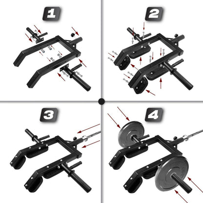 Kondros Viking Press, Landmine Handle Attachment for 2-Inch Olympic Barbell – 3 Hand Grip Positions - Support Home Gym for Deadlift, Squat Workout, Increased Versatility