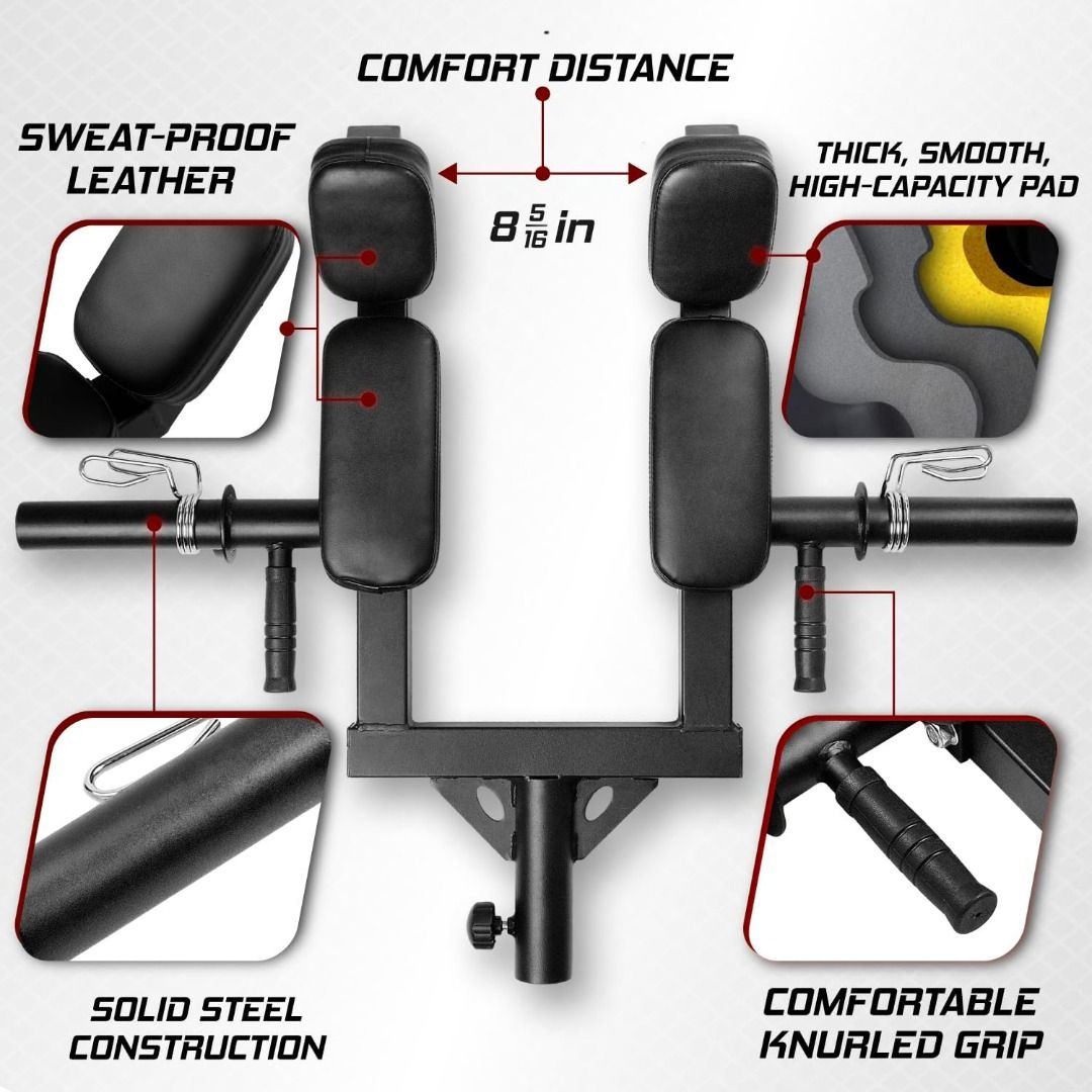 Kondros Viking Press, Landmine Handle Attachment for 2-Inch Olympic Barbell – 3 Hand Grip Positions - Support Home Gym for Deadlift, Squat Workout, Increased Versatility