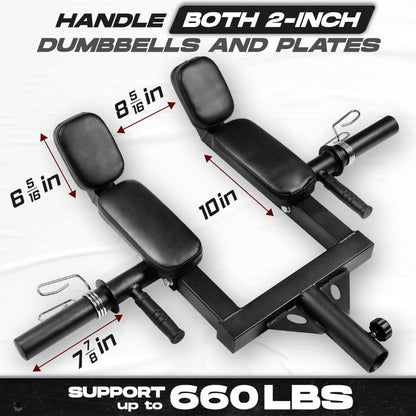 Kondros Viking Press, Landmine Handle Attachment for 2-Inch Olympic Barbell – 3 Hand Grip Positions - Support Home Gym for Deadlift, Squat Workout, Increased Versatility