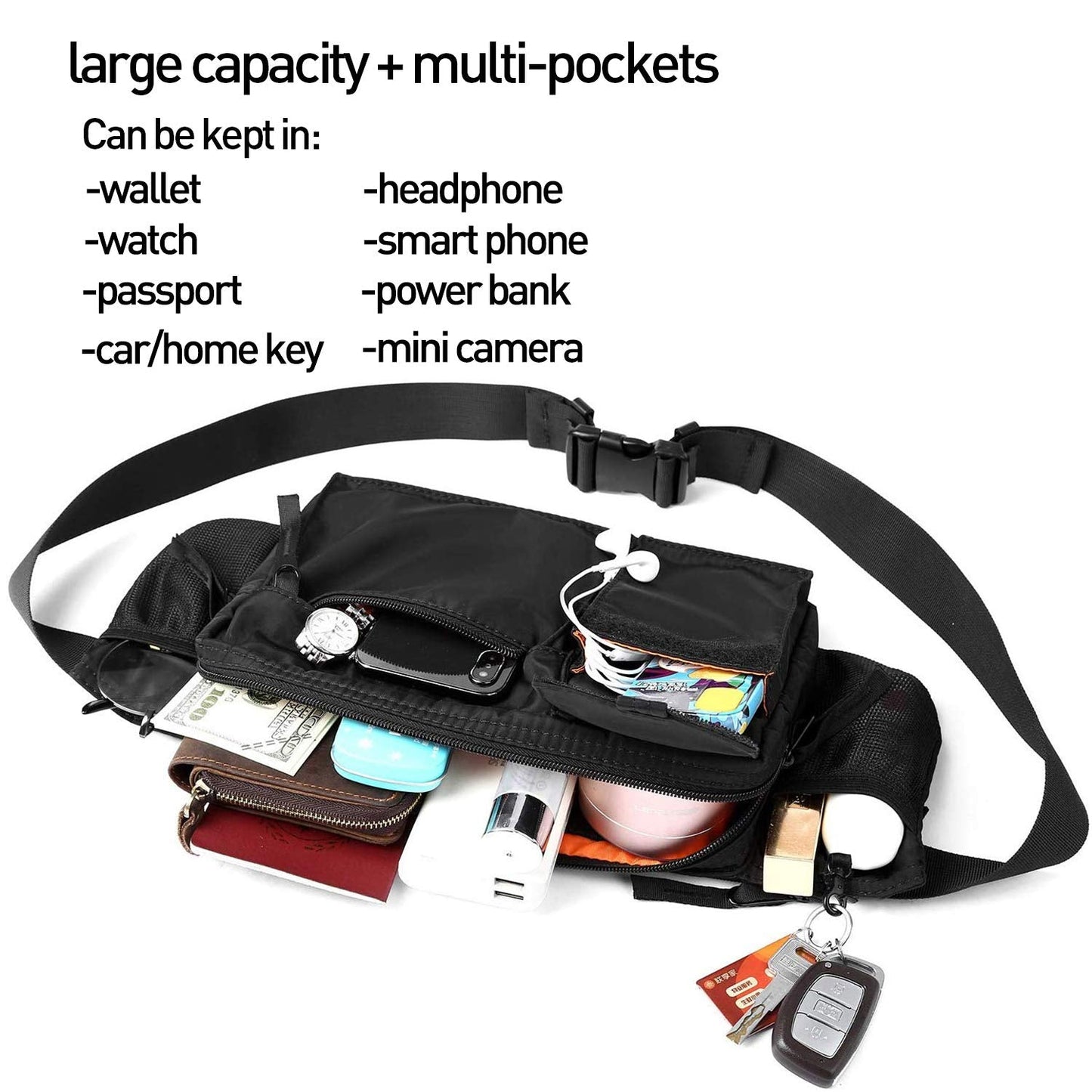 Large Crossbody Waist Pouch