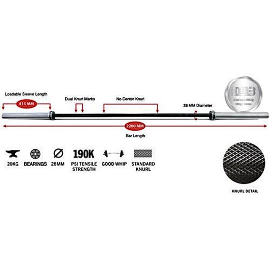 MMB OB Arete Silver 2.2m 20kg