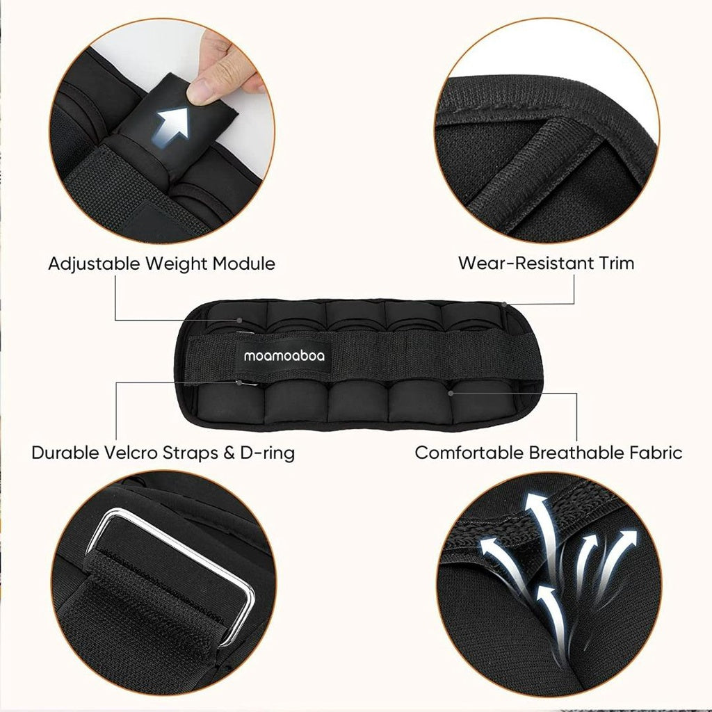 MMB Stralo Adjustable Ankle Weight Straps 2.5kg