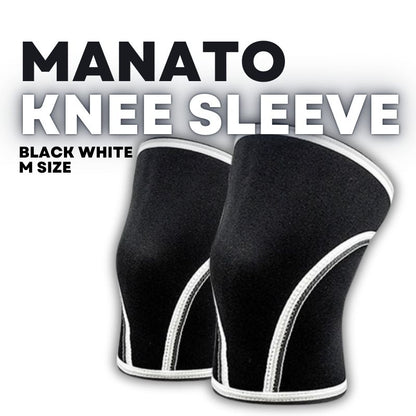 Manato Knee Sleeve Black White M Size