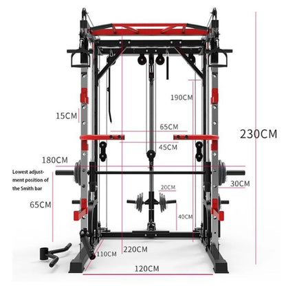 Smith Machine Power Rack Multi Fictional Cage