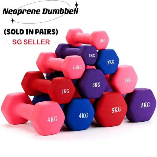 Neoprene dumbbell Vinyl dumbbells One Piece Dumbbell Ladies Children Fitness Plastic Coated Colorful Neoprene Dumbbell / Neoprene / Cast Iron / Dumbbell / Perfect Shape / Weight Available 1-10KG