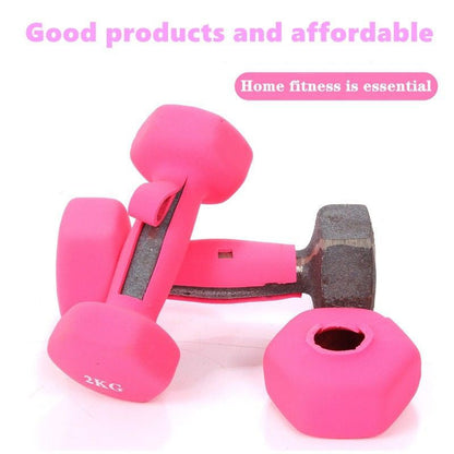 Neoprene dumbbell Vinyl dumbbells One Piece Dumbbell Ladies Children Fitness Plastic Coated Colorful Neoprene Dumbbell / Neoprene / Cast Iron / Dumbbell / Perfect Shape / Weight Available 1-10KG