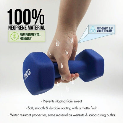 Neoprene dumbbell Vinyl dumbbells One Piece Dumbbell Ladies Children Fitness Plastic Coated Colorful Neoprene Dumbbell / Neoprene / Cast Iron / Dumbbell / Perfect Shape / Weight Available 1-10KG