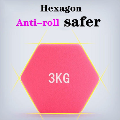 Neoprene dumbbell Vinyl dumbbells One Piece Dumbbell Ladies Children Fitness Plastic Coated Colorful Neoprene Dumbbell / Neoprene / Cast Iron / Dumbbell / Perfect Shape / Weight Available 1-10KG