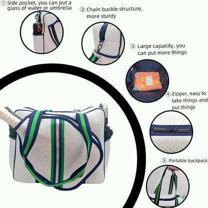 Pickleball Bag, Pickleball Bags for Women, Badminton Bag, pickleball tote, pickleball gift idea, padel bag, Pickle ball bag, tennis bag