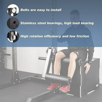Seated Leg Extension and Curl Machine for Effective Leg Muscle Training, Adjustable Leg Extension Attachment, Leg Extensions Fitness Equipment Accessories18mm/26mm