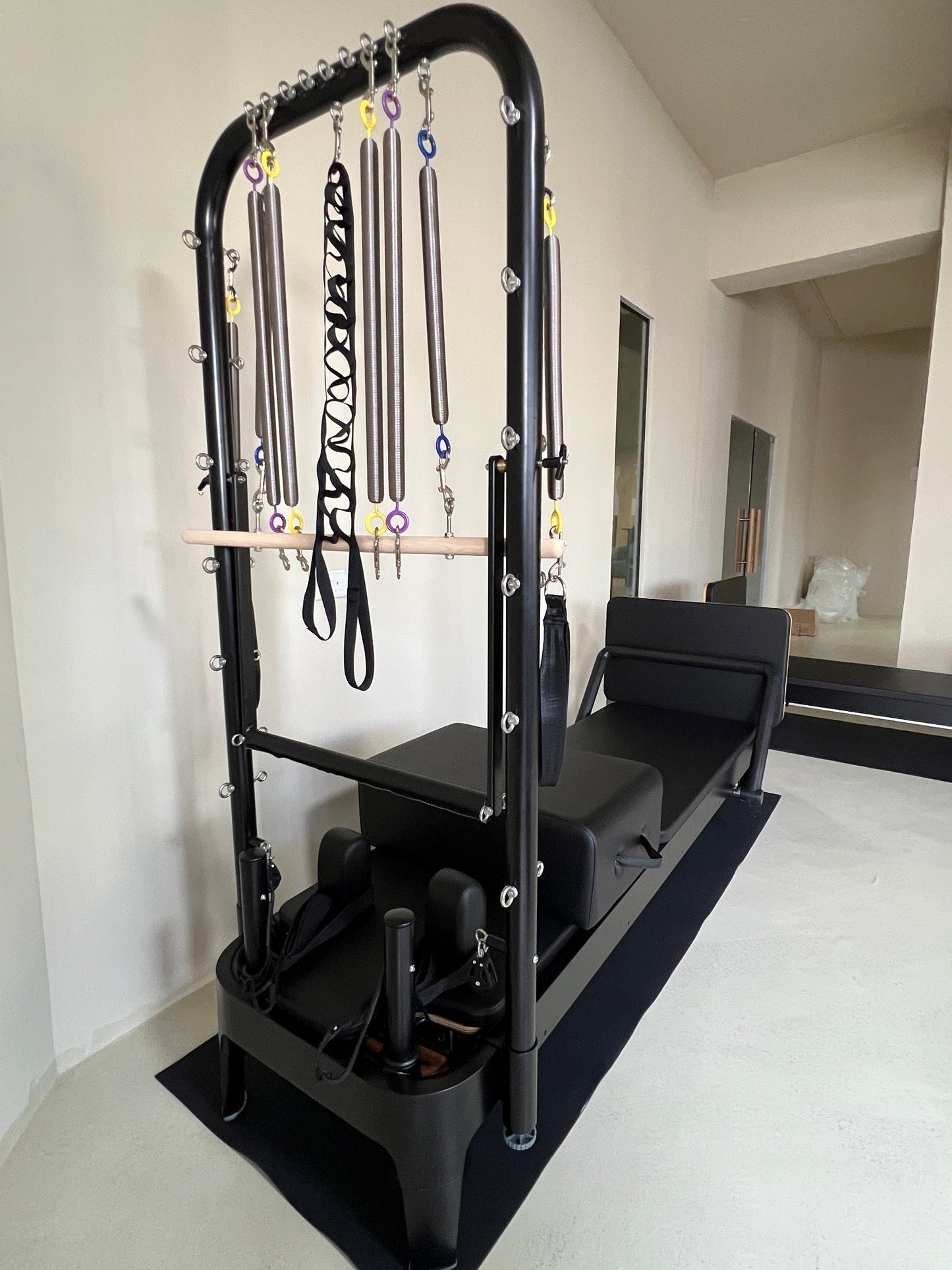 Tula Ropia Reformer: Seamless Design & Smooth Carriage. Fully Retractable Rope System. Perfect for All Pilates Levels Reformer With Tower Ladder Barrel