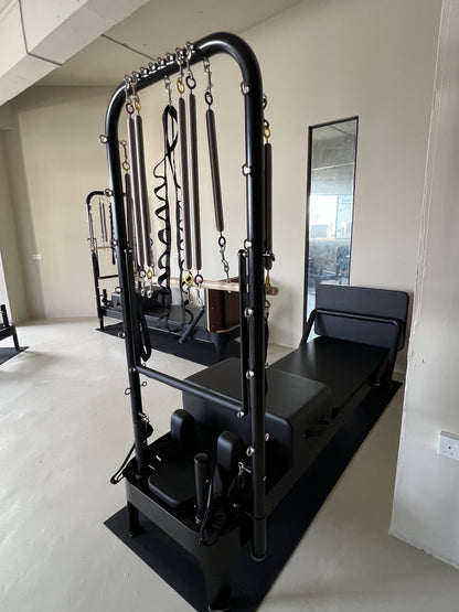 Tula Ropia Reformer: Seamless Design & Smooth Carriage. Fully Retractable Rope System. Perfect for All Pilates Levels Reformer With Tower Ladder Barrel