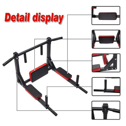 Multifunctional Wall Mounted Pull Up Bar/Chin Up bar,Dip Station for Indoor Home Gym Workout