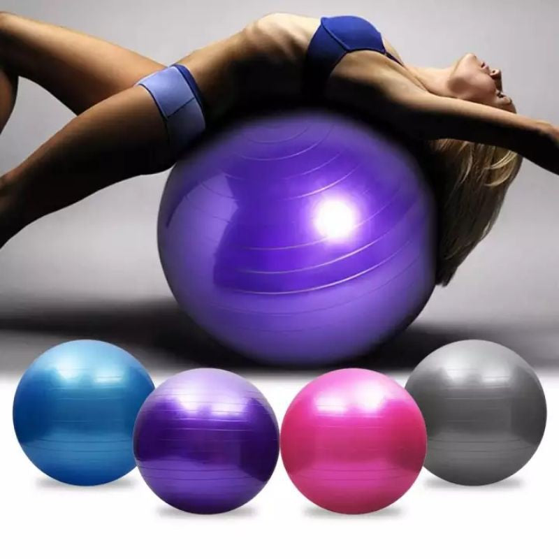 Swiss Ball Anti Rotation Anti-Burst and Slip Swiss Ball Yoga Ball Fitness Ball Birthing Ball wi ...