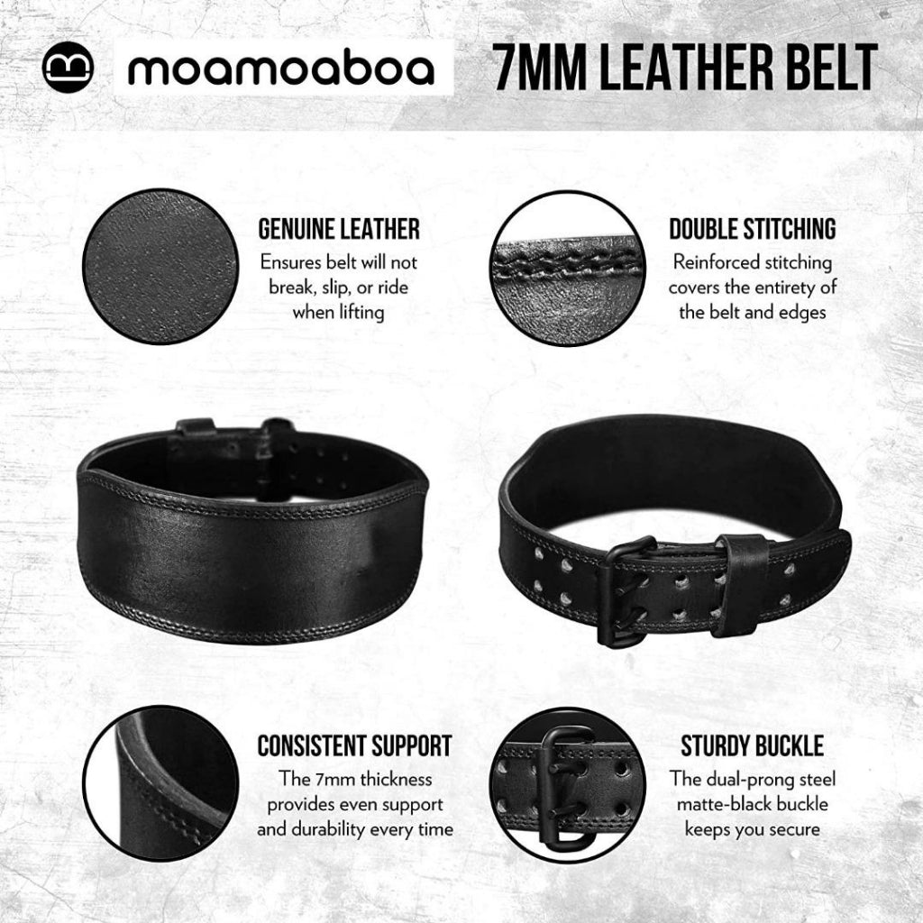 Thanatos 7MM Weight Lifting Belt Black/L