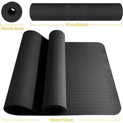Tpe Yoga Mat Navy