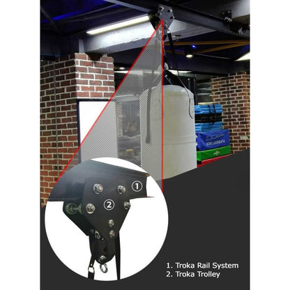 Troka Punching Bag I-Beam Rolling Mount