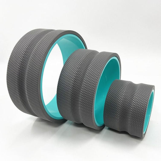 Tula Wheel Foam Roller - Targeted Muscle Roller for Deep Tissue Massage, Back Stretcher with Foam Padding