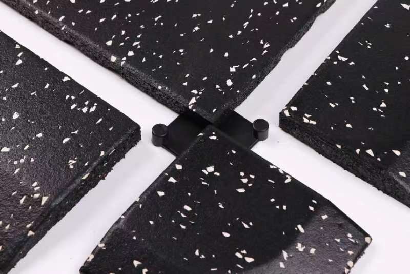 Rubber gym mats High Density EPDM Rubber Tile Mat With Connector 20mm/50mm Thickness Crossfit Gym Flooring