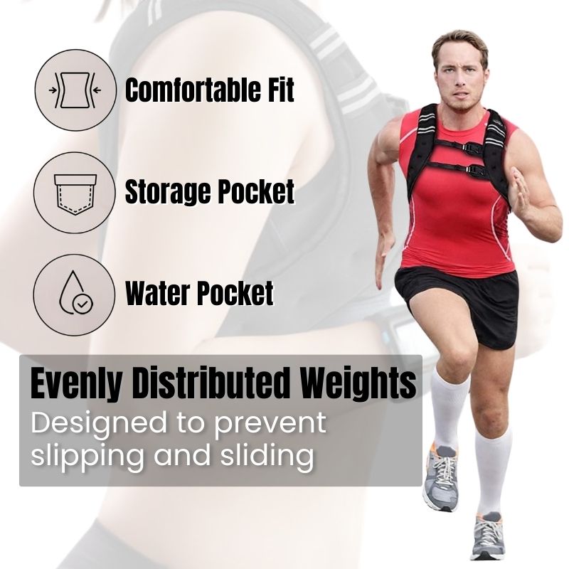 MMB Gileko Weighted Vest Workout Body Weight Vest