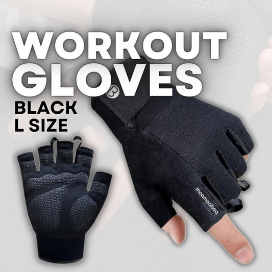 Workout Gloves Black L Size Kipfit