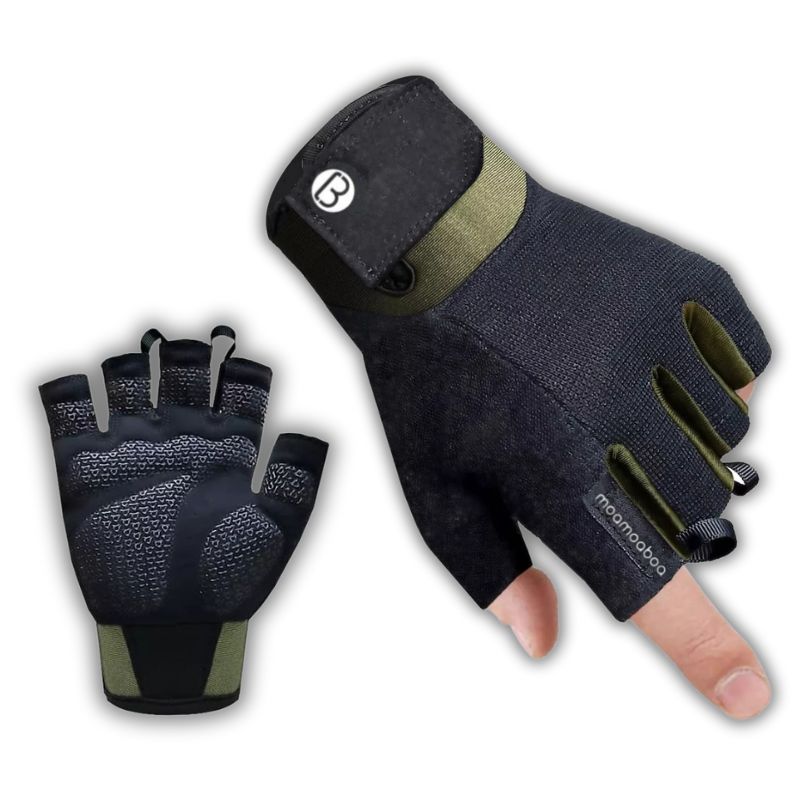 Moamoaboa Workout Gloves for Men and Women, Exercise Gloves for Weight Lifting, Cycling, Gym, Training, Breathable and Snug fit