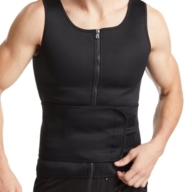 Men Body Shaper Sculpting Sauna Sport Man Slimming Adjustable Corset Top Sweat Shirt Fat Burning Fitness Tank Top