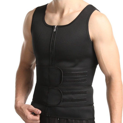 Men Body Shaper Sculpting Sauna Sport Man Slimming Adjustable Corset Top Sweat Shirt Fat Burning Fitness Tank Top